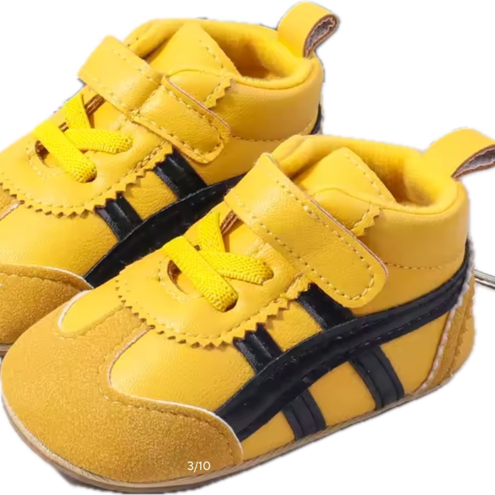 New Yellow and Black Baby “athletic shoe”